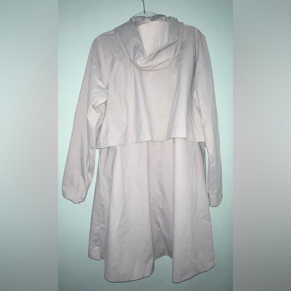Athleta Drip Drop Rain Jacket in Beech Stone Pink Full Zip Size Medium Tall - Picture 6 of 8